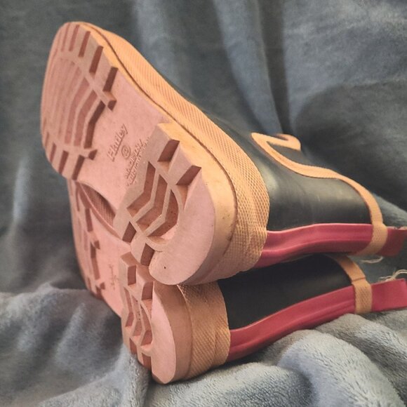 Girl's HATLEY rain ankle boots rubber waterproof Size 13 - Picture 6 of 8